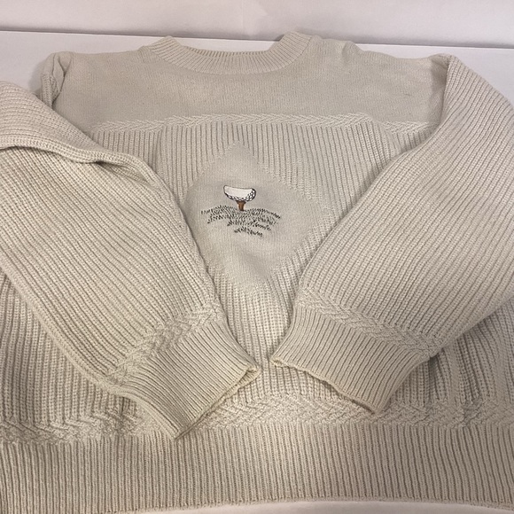 VTG Golf Sweater Cotton made in USA Susquehanna Trail Womens Unisex size XL - Picture 8 of 8